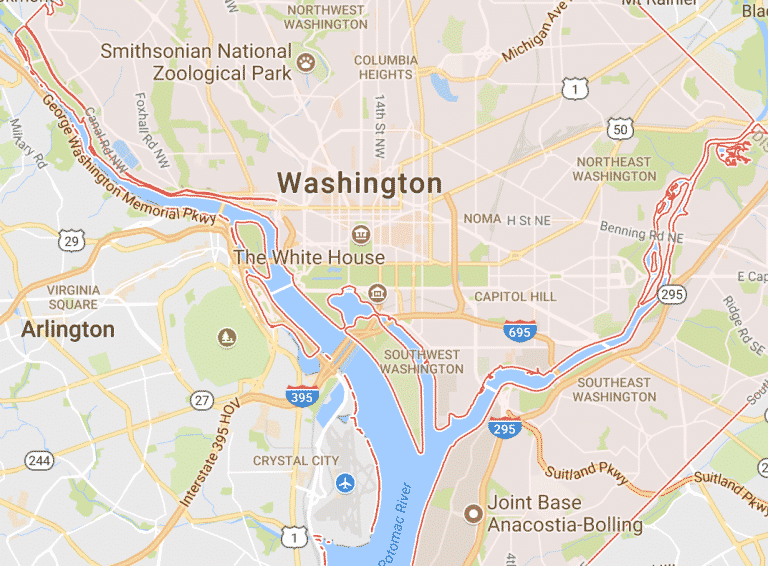 washington dc airbnb property management map